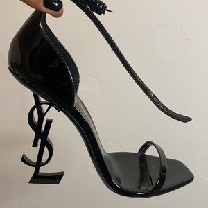YSL Opyum Logo Heels Yves Saint Laurent